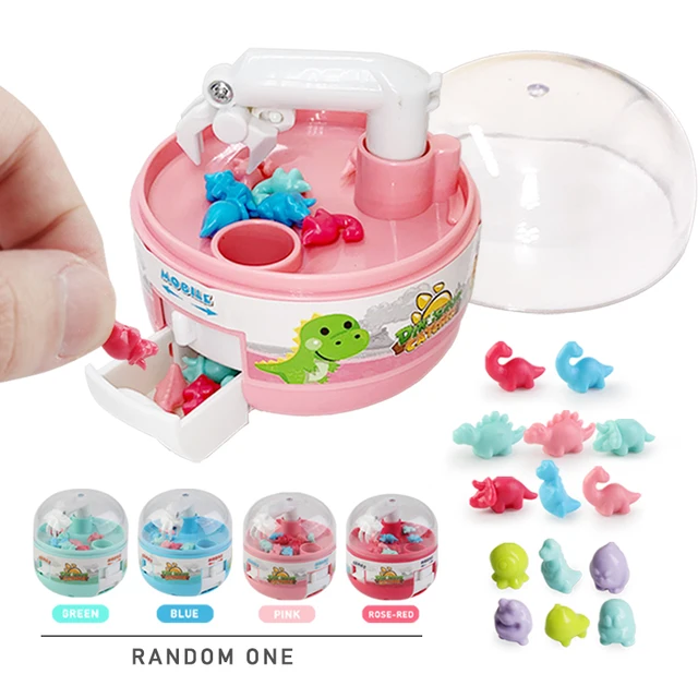 Anime Mini Claw Machine Capsule Toy Catch Dinosaur Game Cute Catcher Stress Relief Micro Dino Figures Gashapon Figures For Kids 1