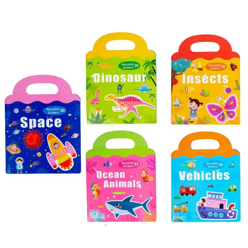 

Kids Reusable Sticker Book Magnetic Stickers Preschool Learning Activities Busy Book Learning educational toys birthday gifts