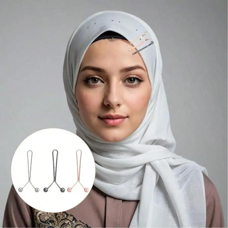 12pcs Women's Scarf Clips Hijab Pins Silk Scarf Pins U-Shaped Brooch Jeans Skirts Detachable Buckle Adjustable Sleeve Clip