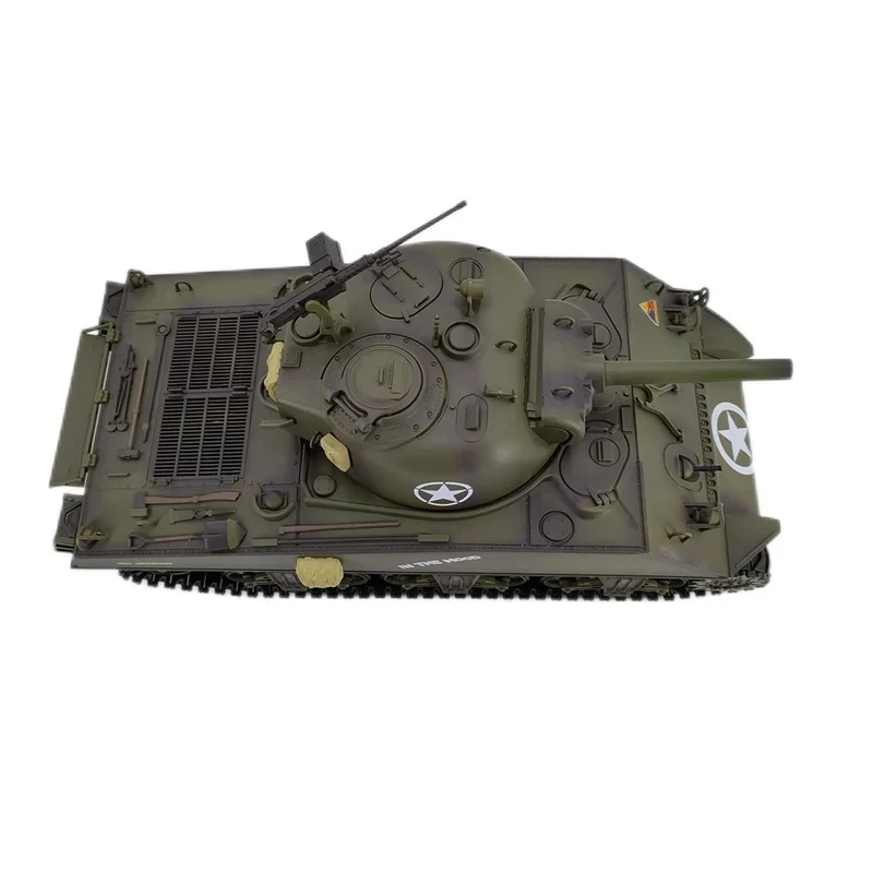 Henglong 3898-1 M4A3 Main Battle Tank 1/16 RC Model US Sherman Battle Metal Tracks Military Remote Control Toys Car 5