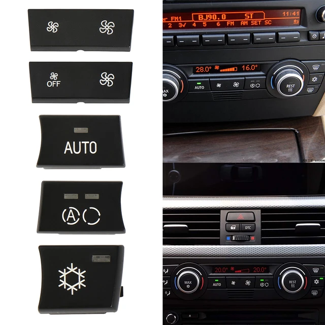 SWHSWQ Autoinnenraum Zubehör Aufkleber Für 3er-Serie Für E90 E92 E93  2005–2012 Klavierschwarz Gangschaltung Klimaanlage Auslass Getränkehalter  CD-Panel Auto Air Vent Abdeckung (Größe : 39): : Auto & Motorrad