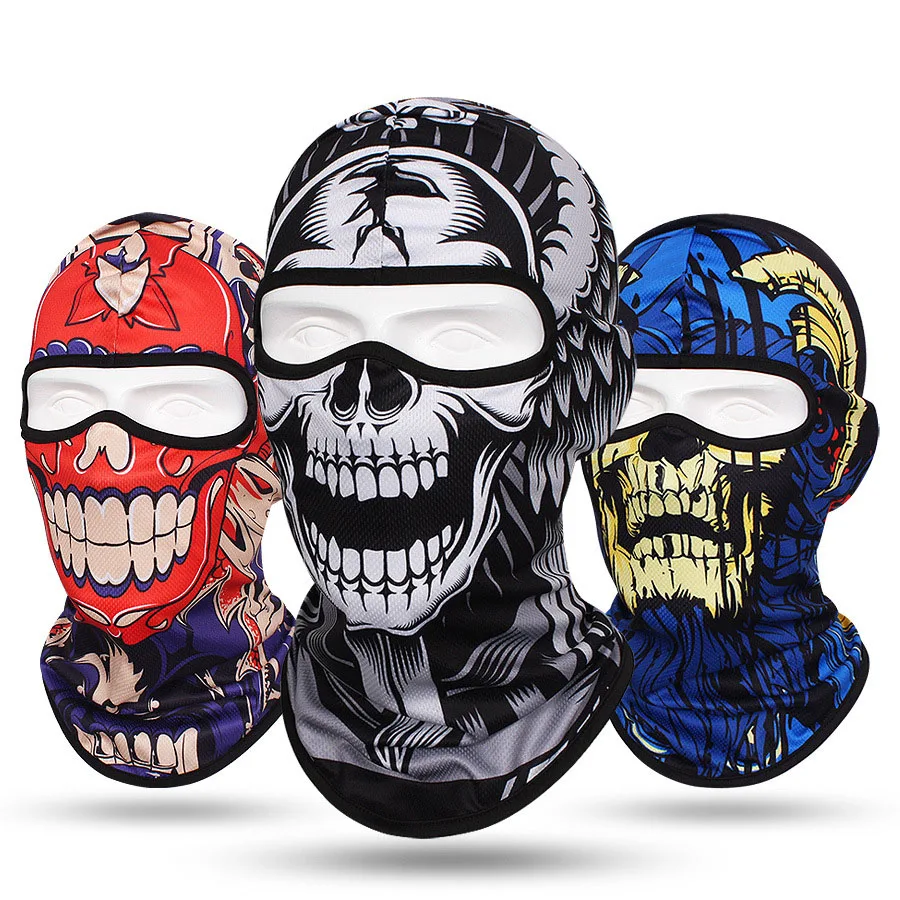 

Cycling Balaclava Full Face Cover, Skull Neck Warmer, Bike Motorcycle Riding, Windproof Bandana Scarf, Hunting, Fishing Mask