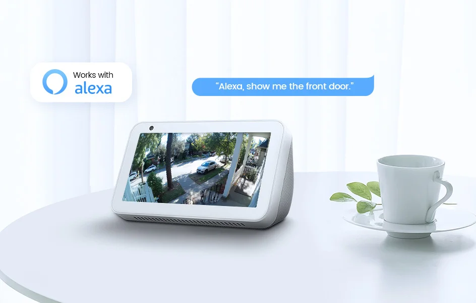 Alexa voice control demonstration with security camera