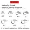 ICERIO 100 Barbed Fly Tying Hooks Barbless  60 Degree Jig Nymph Hook Streamer Wet Dry Flies Hooks Trout Fly Fishing Hook Tackle 4