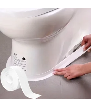 เทปกาวกันน้ำ 5 เมตร แบบ PVC ป้องกันเชื้อรา สำหรับอ่างล้างจาน เตา รอยแตก ห้องน้ำ มุมห้องน้ำ อุปกรณ์ห้องน้ำ 1