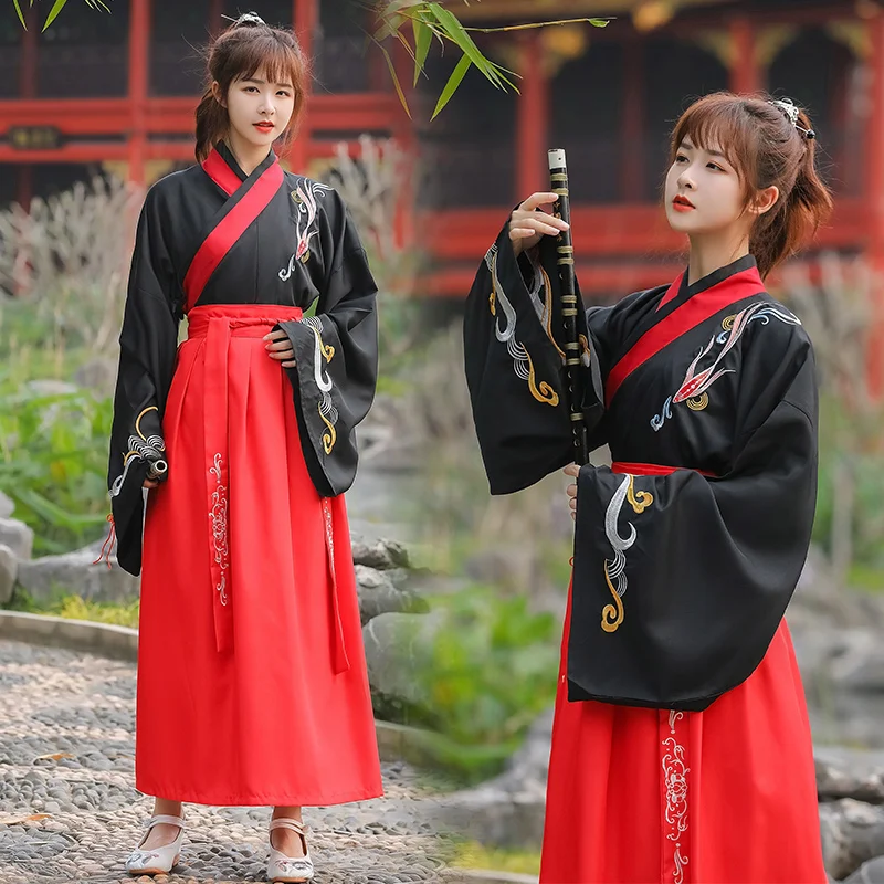Hanfu Dress Chinese Folk Dance Clothes Classical Swordsman Clothing Traditional Fairy Cosplay Tang Dynasty Ancient Costumes