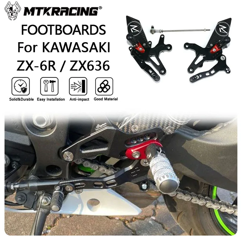 MTKRACINGFOOTBOARDSForKAWASAKIZX6RZX63620192024Motorcycle