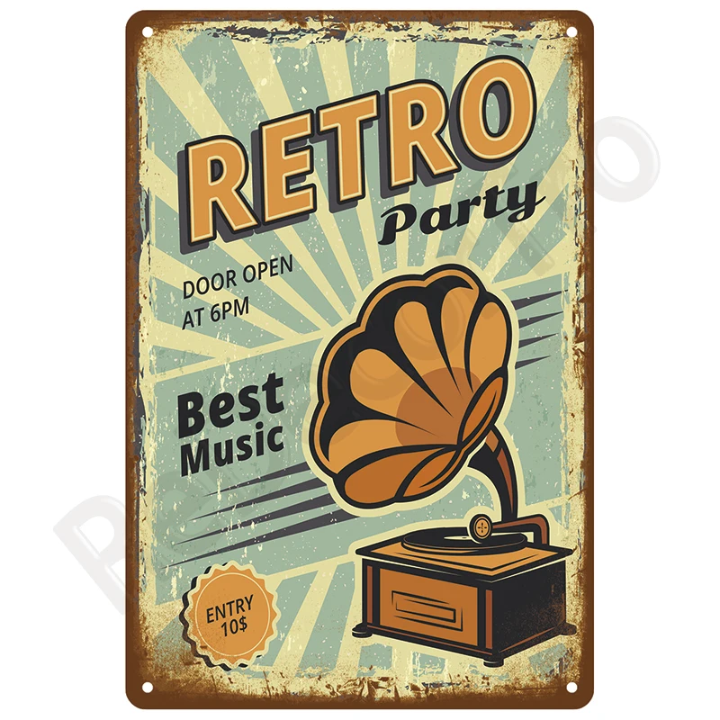 Metall Zeichen Zimmer Vintage Metall Platte Hause Dekoration Luxus Wand Dekor Artikel Kunst Wand Bar Retro Platten Zinn Zeichen Poster Mann Höhle – Detail 31