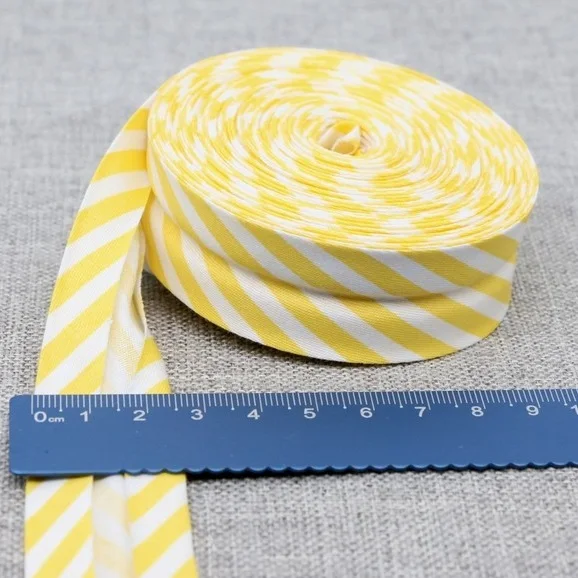 Premium Cotton Bias Tape - Folded and Ironed for Crafts, Sewing, and Quilting - Multiple Lengths Available