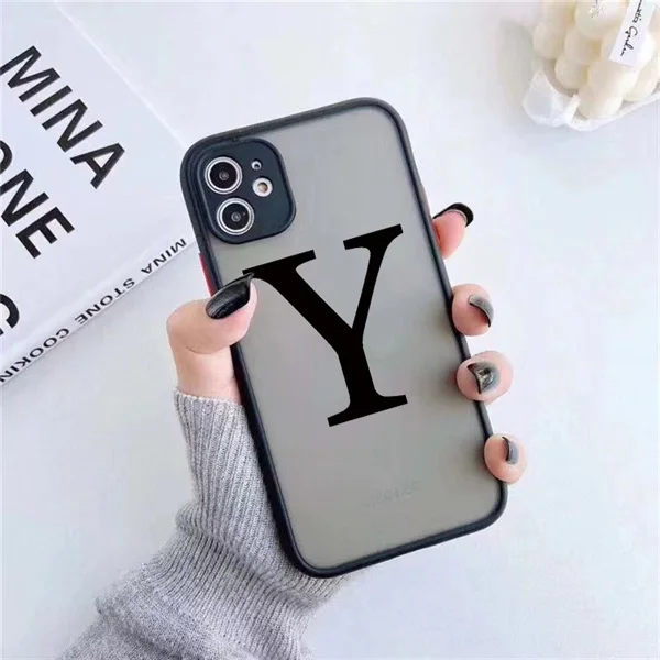 Sleek Black Phone Case with Camera Protection - Matte Hard PC Cover