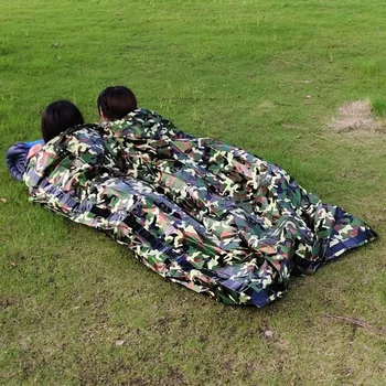 2 person Thermal Hiking Sleeping Bag Outdoor Adventure Sleeping Blanket Camping Bag PET Film Survival Tool 1