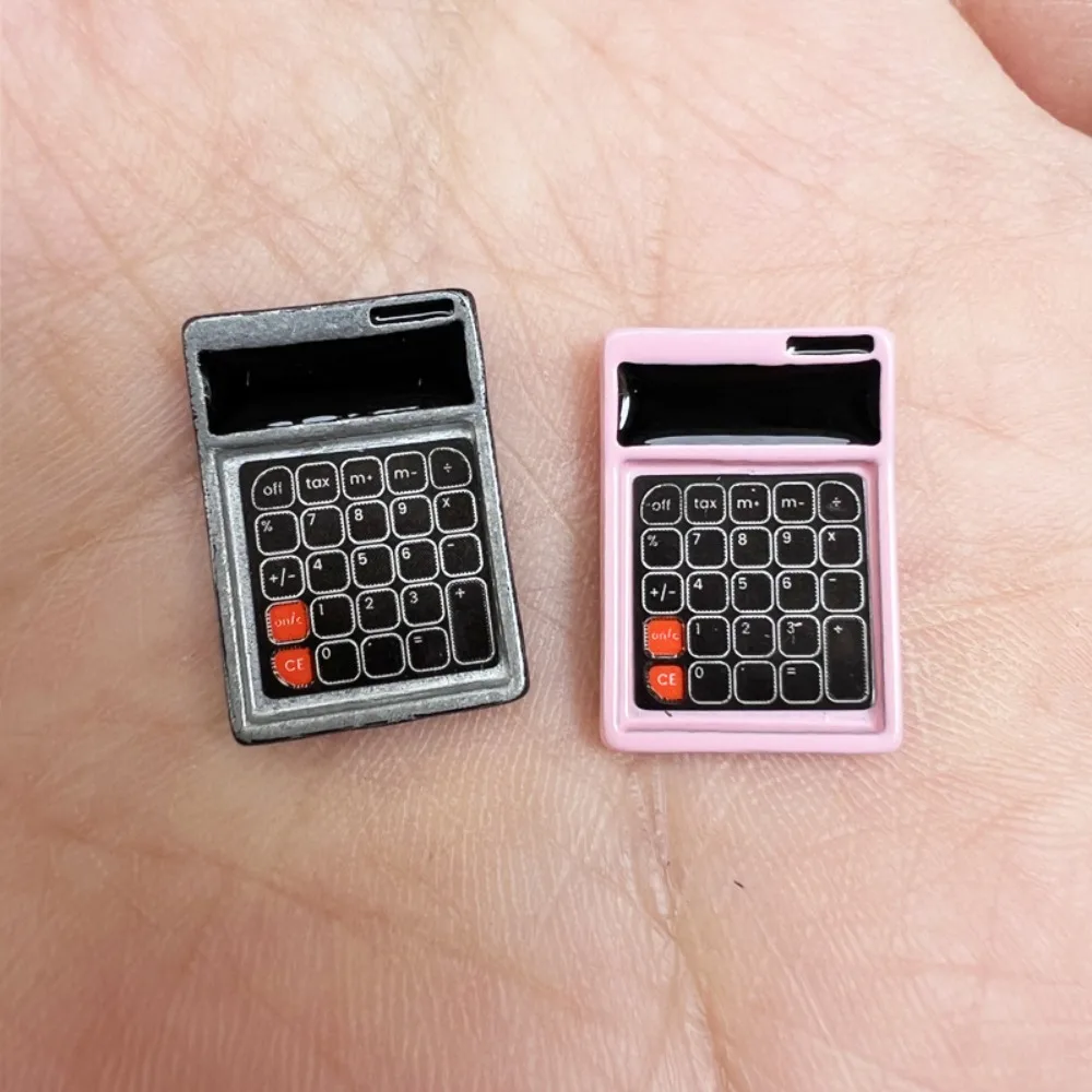 1Pcs 1/12 Dollhouse Miniature Accessories Mini Electronic Calculator Model Simulation Furniture Toys Doll House Decoration