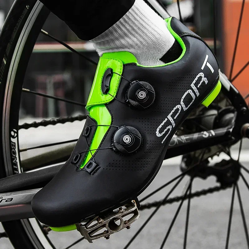 Cycling Shoes Unisex Cycling Sneaker Road Mountain Bike Racing Cleats Shoes Non-slip Men Mountain Bicycle Flat Sneakers Cycling Shoes for Men