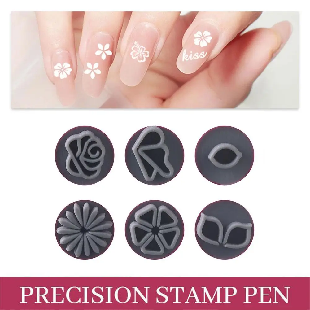 6/12/15PCS Creative Nail Art Stamp Pen Set Quickly DIY Nail Graffiti Art Ornament Tool Products
