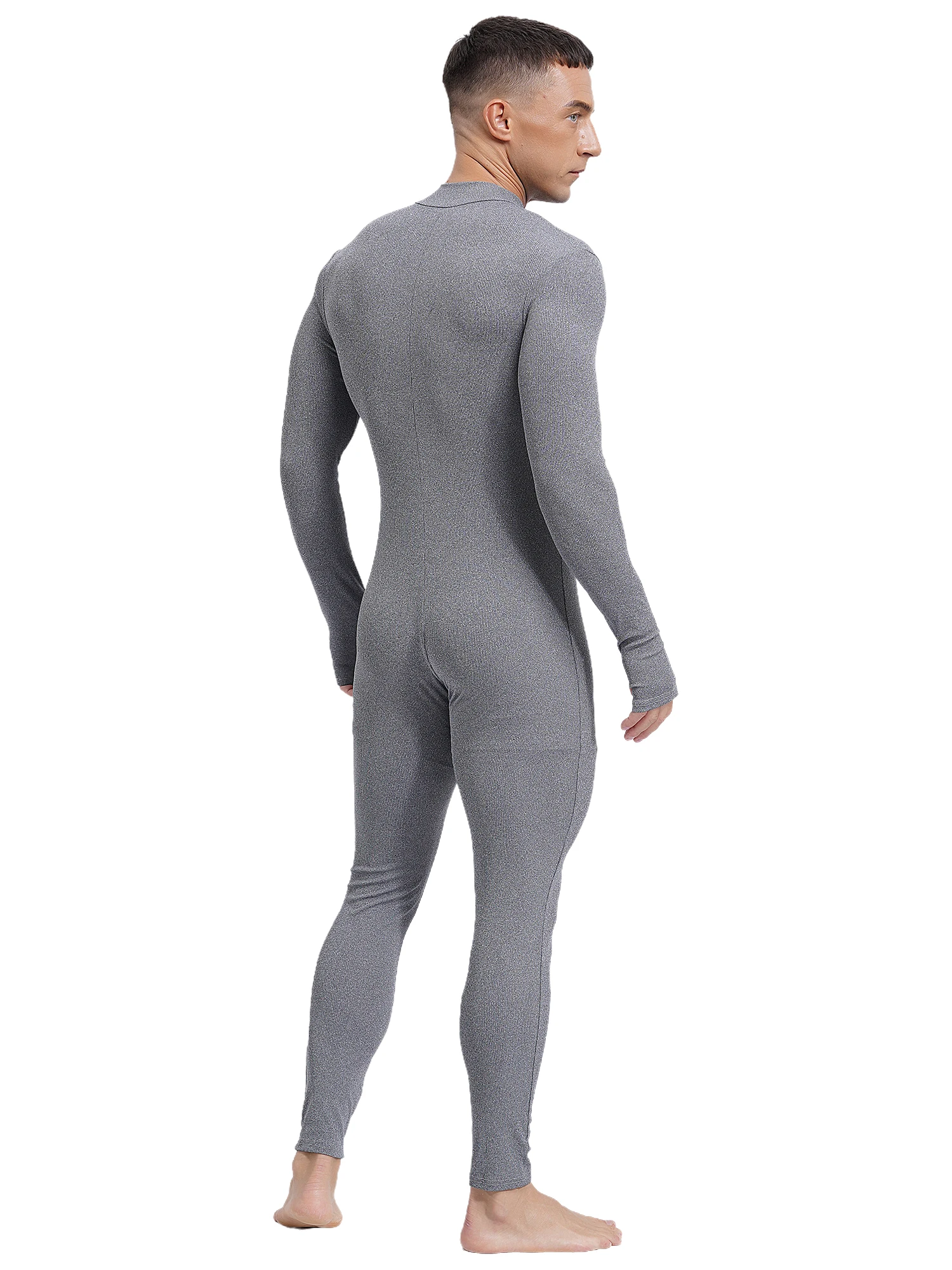 Men Tank Unitard Tights Undershirt Bodybuilding Wrestling Singlet Leotard Full Long Jumpsuit Yoga Workout Gymnastics Bodysuit