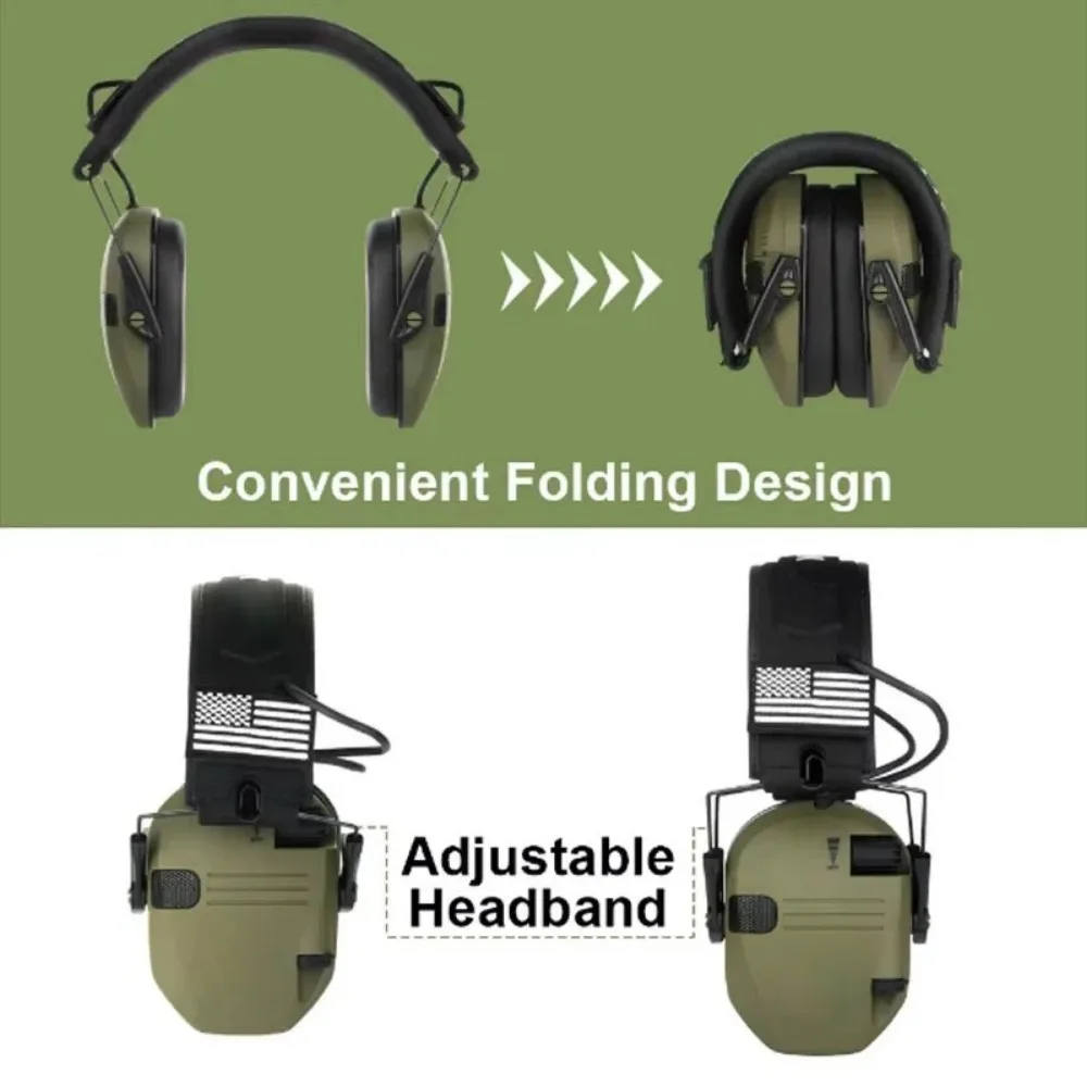 Electronic Earmuffs Tactical Headset Noise Cancelling Headphones Wireless Headphones