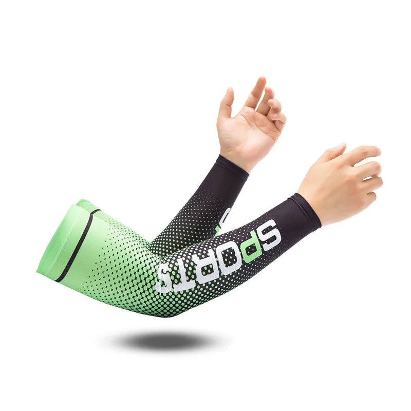 1 Pair Sports Arm Sleeve Basketball Cycling Arm Warmer Summer UV Protection Volleyball Sunscreen Cool Arm Sleeve