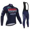 Soudal Quick Step New Spring /Autumn Long Sleeve Cycling Jersey Set Bicycle Clothes MTB Bike Bib Pants Kit Ropa Ciclismo Culotte 5