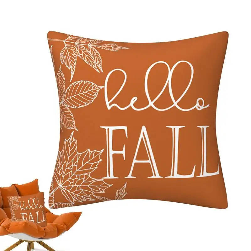 

Throw Pillow Covers Fall Decor Pillow Covers Soft Fall Decor Pillow Covers Orange Pumpkin Fall Pillowcases For Couch Sofa