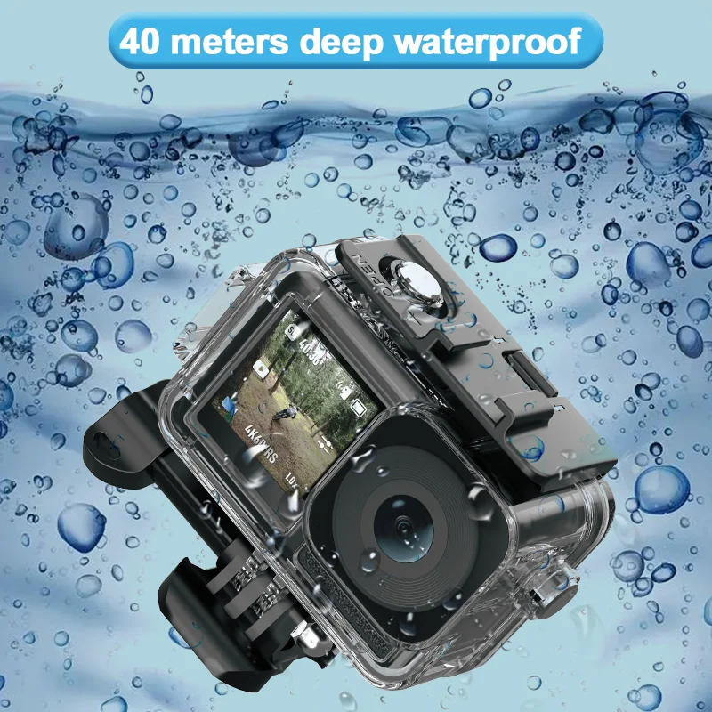 ACTION 5/4/3 Waterproof Case Diving Underwater Protective Housing Shell for DJI Osmo Action 5 PRO 4 3 Action Camera Accessories