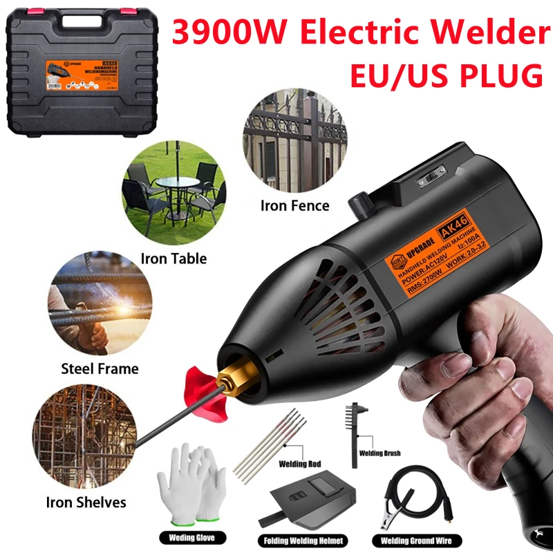 3900W Handheld Portable Arc Welder 2-14mm Thickness Home Electric Welder Fully Automatic Digital Intelligent 110/220V