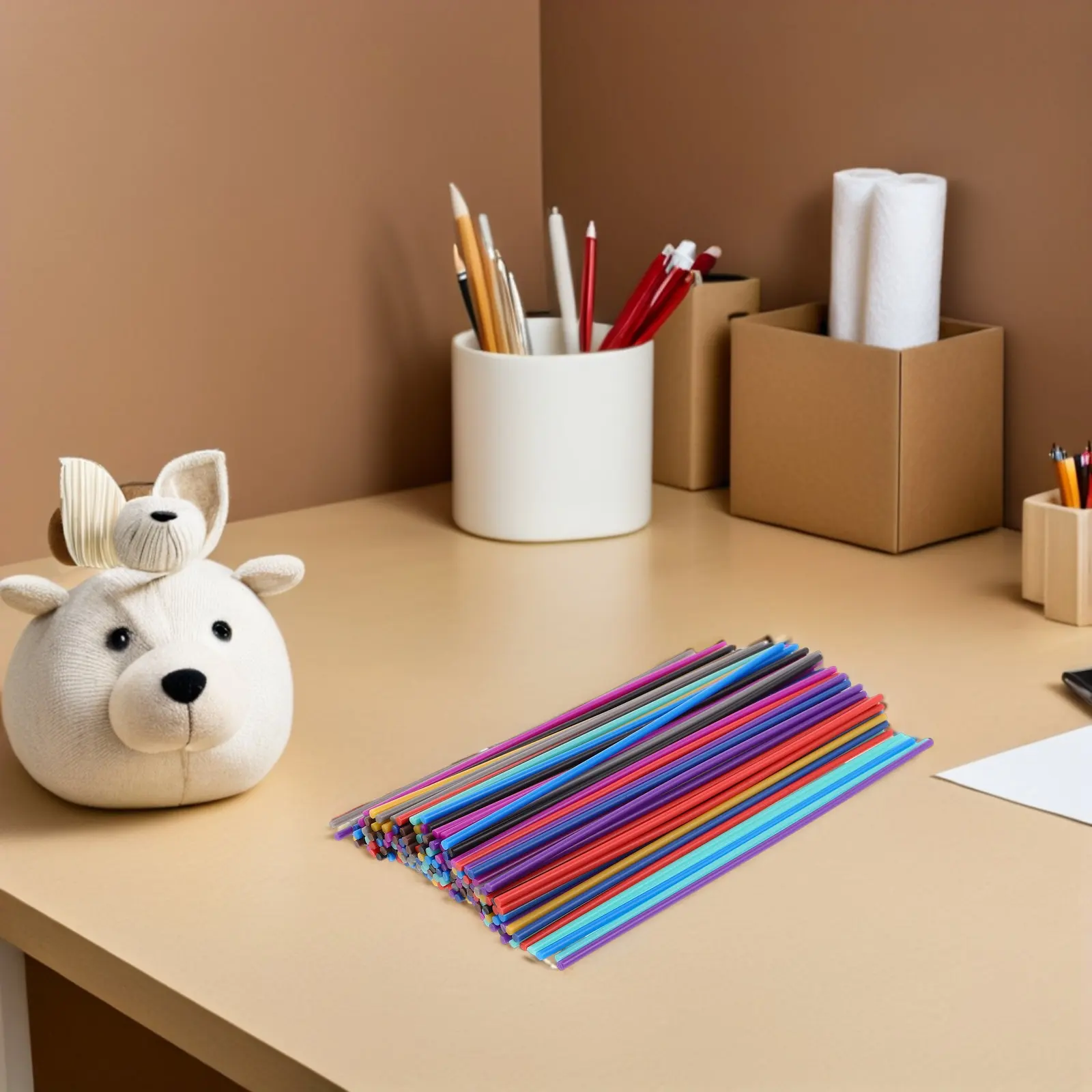 260Pcs 인쇄 펜 필라멘트 리필 3D Doodler 펜용 2.5mm x 15cm Pcl 필라멘트 3D 프린터 DIY와 호환 가능