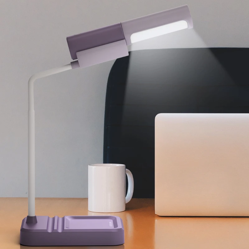 

Новая настольная лампа для защиты глаз, USB-зарядка, бесконечное затемнение, Студенческая настольная лампа для чтения, маленькая настольная лампа, настольная лампа