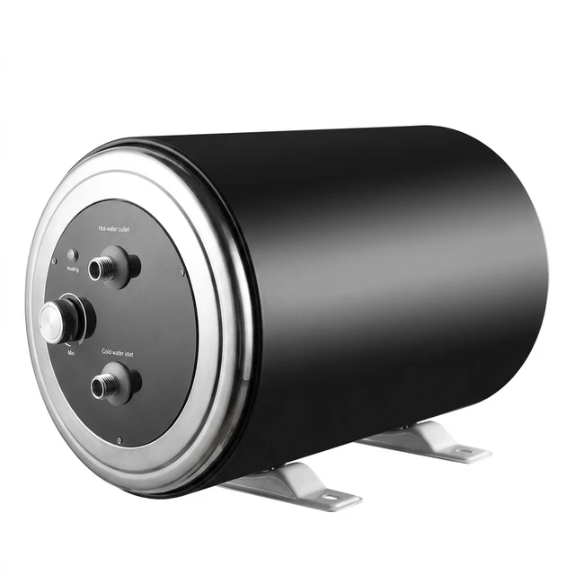 Chauffe-eau électrique marin 12V 24V 220V, chaudière en acier inoxydable, réservoir d'eau chaude isolé 10L 30L pour yacht et camping-car 1