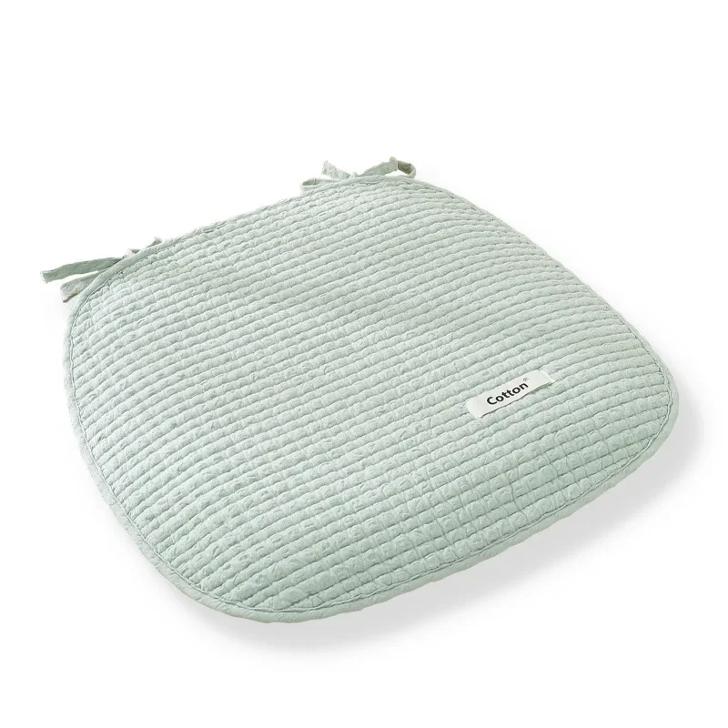Pure Cotton Thin Stool Butt Cushion Breathable Dining Table Anti-slip Chair Cushion New Pure Cotton Seat Cushion for All Seasons 5