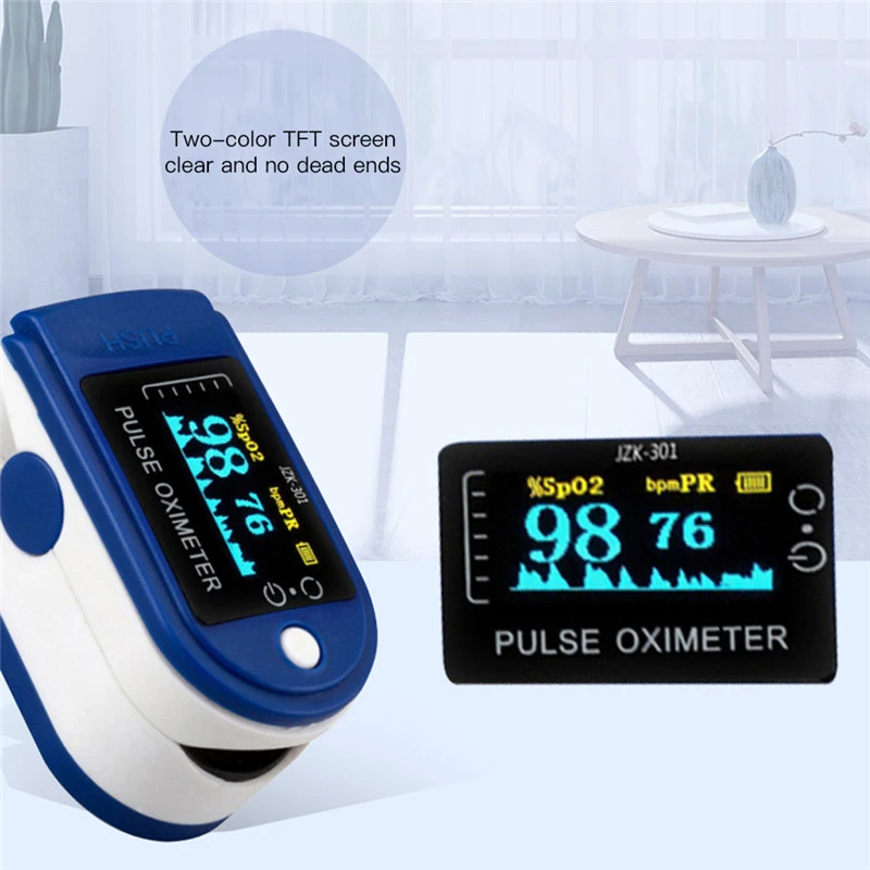 Finger Pulse Oximeter Finger Clip Heartbeat Pulse Oximeter Portable