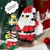 Christmas Gifts Micro Building Block Series Santa Claus Reindeer Puzzle Assembling Bricks Table Decoration Toys Children Kids 2