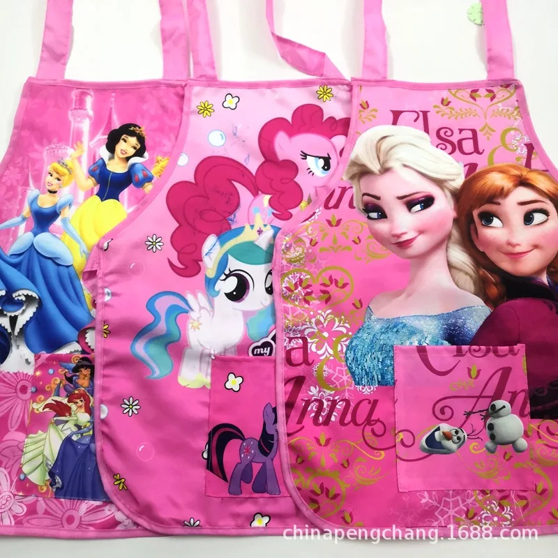 Disney Bibs girls Burp Cloths Frozen Elsa Anna boys hero Paintings Apron Underwear Waterproof Cartoon Kids toy