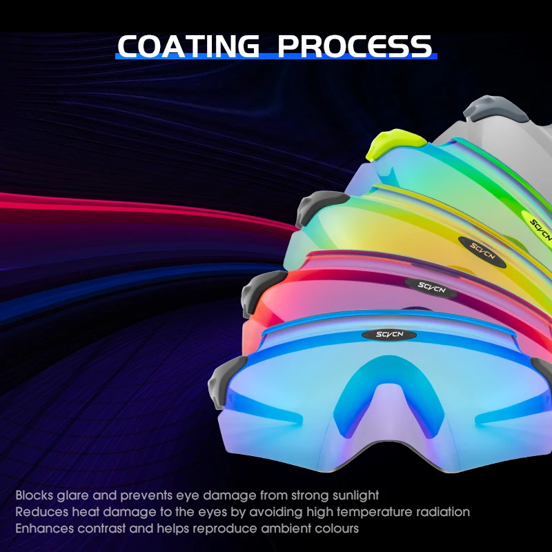 Scvcn Men's Cycling Glasses Outdoor Sport Runing Sunglasses Women