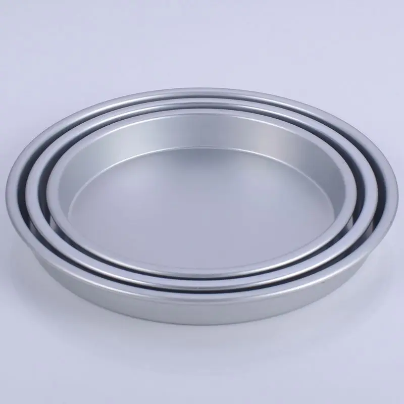 7/8/9 Inch Non Pizza Pan Aluminum Alloy Round Plate Tray Cake Mold Kitchen Bakeware Baking Tools