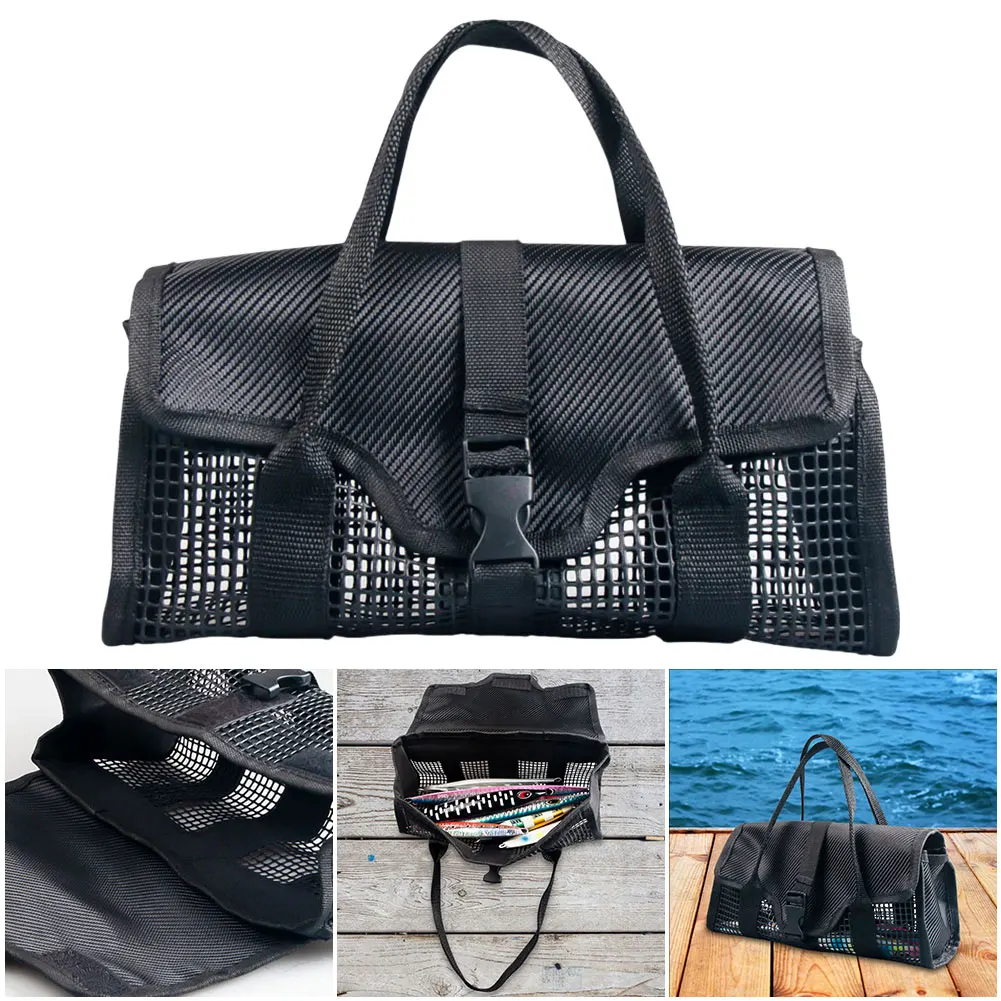 Lure Bait Storage Breathable Lure Iron Plate Storage Bag Fishing Tackle Storage Fishing Gear Accessories