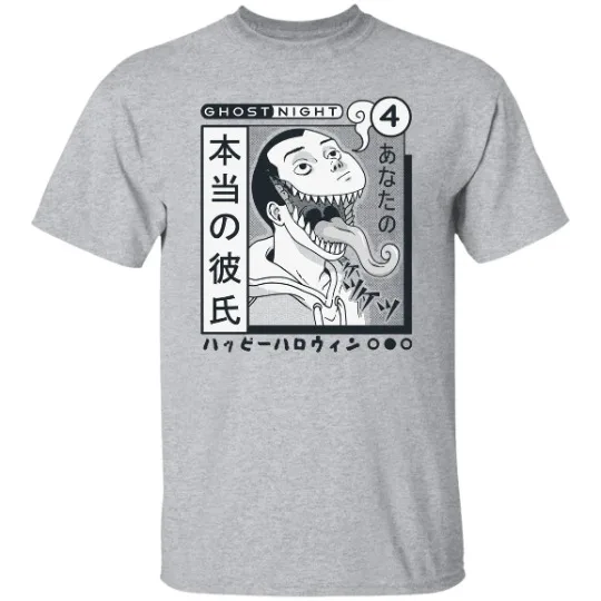 Camicia Ghost Night Mangastory, Camicia Da Cowboy Western Halloween, Ghost Night Rider Maniche Lunghe O Corte