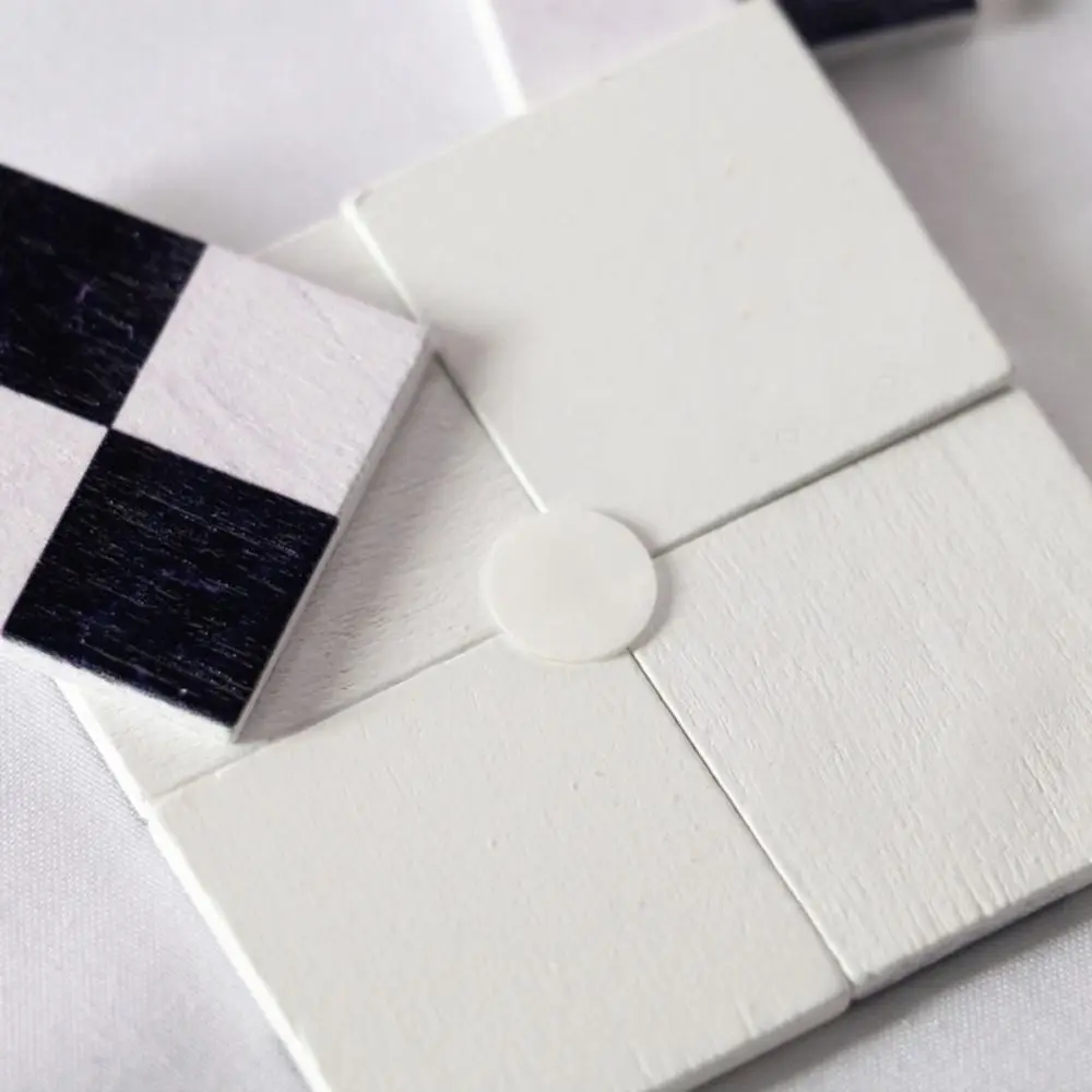 9pcs/set Pretend Play 1:6/1:12 Doll House Furniture Square Doll House Accessories Miniature Ceramic Tile Wood Block