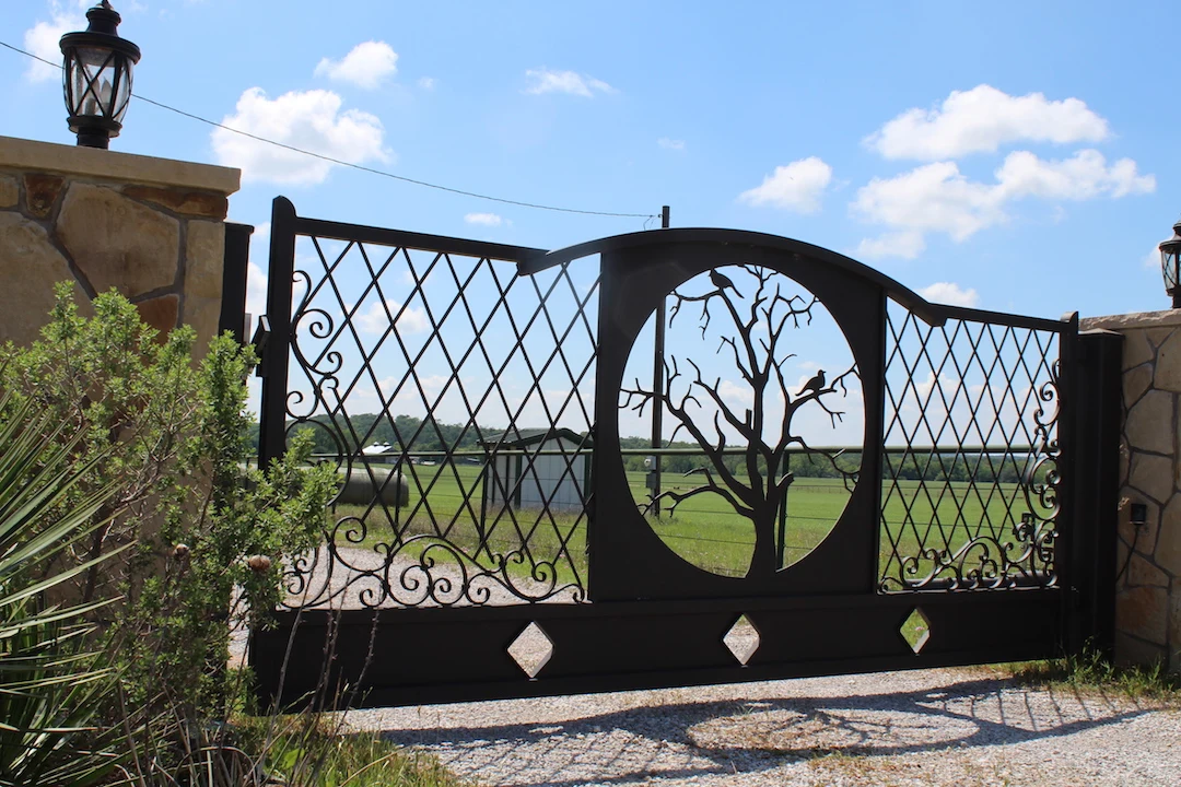 Factory Wholesale Iron Gate Design With Galvanized Sheet Wrought Iron Gate Iron Gates 6