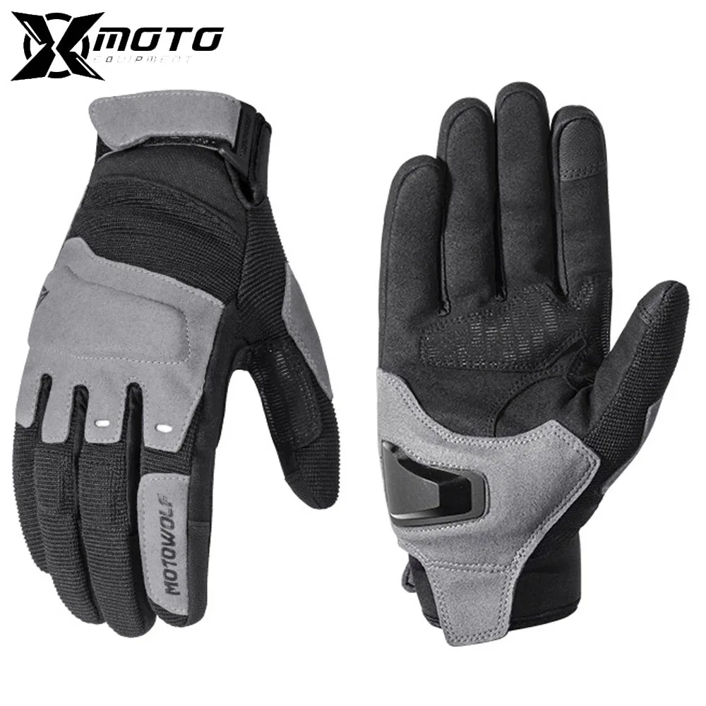 

New Riding Motorcycle Vintage Comfort Gloves Outdoor Cycling Fall Prevention Four Seasons Breathable Gloves