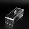 Rectangle Home Clear Storage Transparent Display Organize Cosmetic Makeup Make Up Cotton Swab Acrylic Box 4
