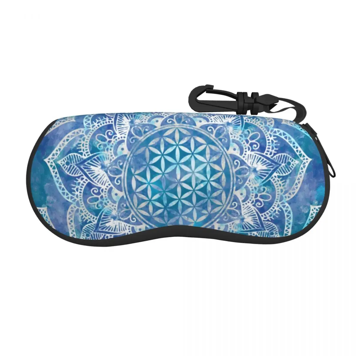 

Flower Of Life In Lotus Mandala Spiritual Eyeglass Glasses Case Women Soft Sacred Geometry Meditation Sunglasses Protective Bag