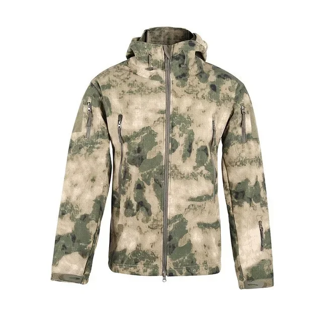 Tactical Fishing Suit Soft Shell Jacket Windproof Warm Outdoor Mountaineering Suit Breathable Camping Hiking