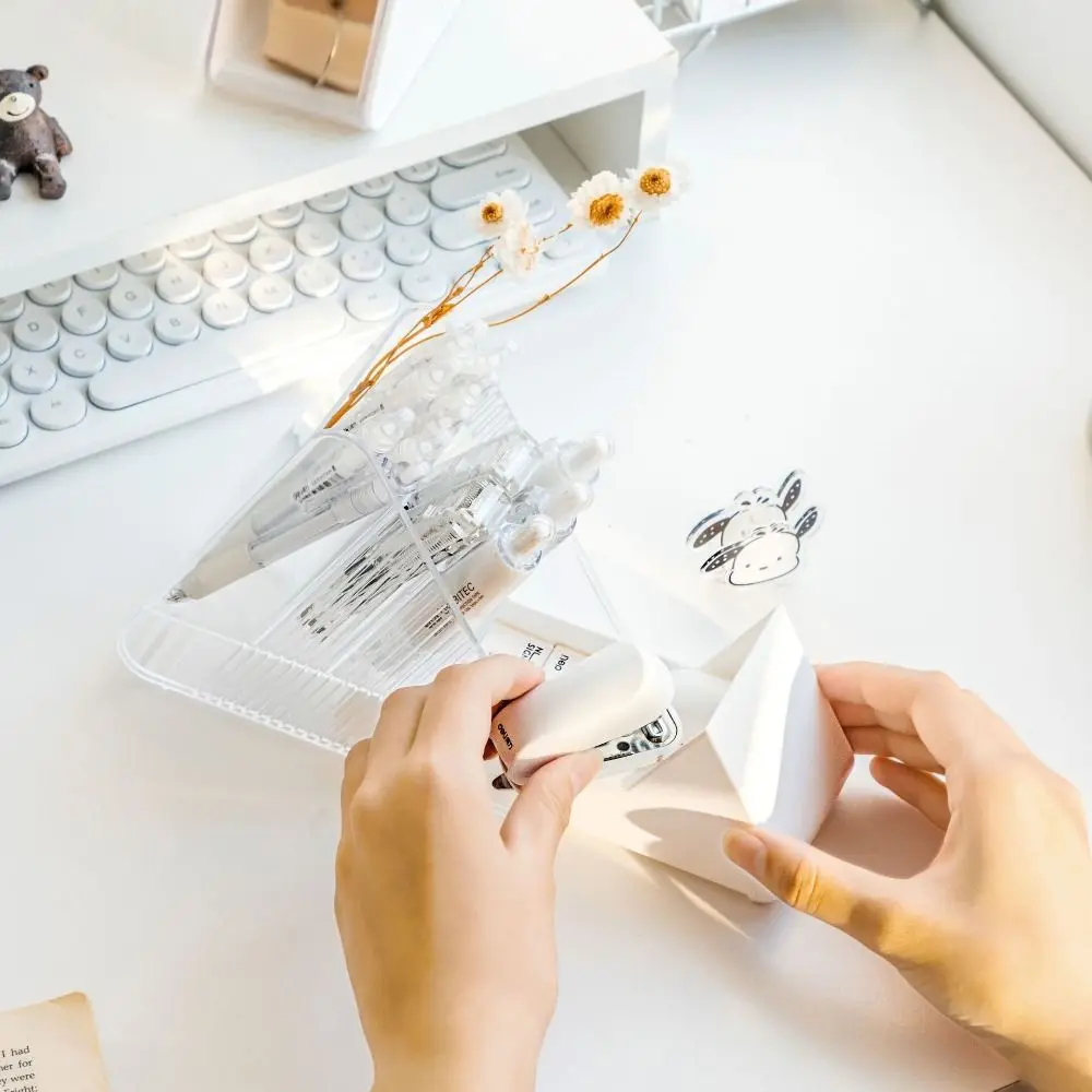 

Office Earphone Large-capacity Sundries Stationery Organizer Desktop Storage Drawer Cosmetics Storage Box Triangle Pen Holder