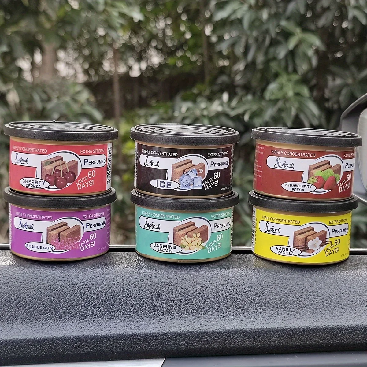 Car Flavoring Perfume Canned Air Fresheners Long-Lasting Auto Aromatherapy Wood Blocks Coffee Flavor Deodorant Supplies Amagi car air freshener