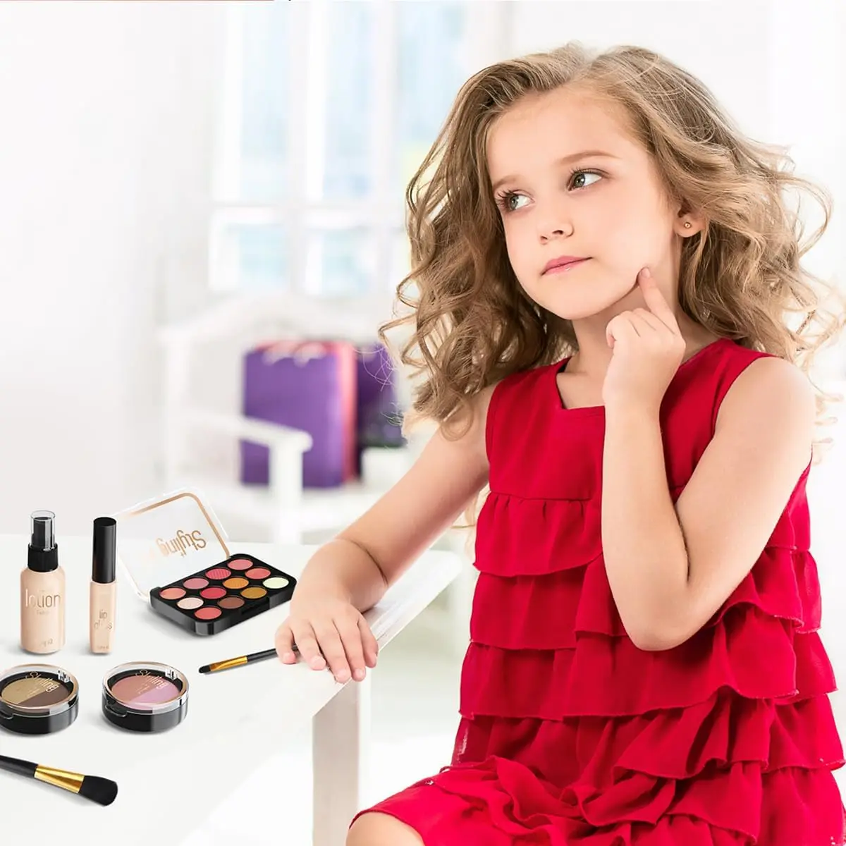 Glamour Play Makeup Set for Girls – Pretend Beauty Kit for Ages 3 and Up
