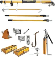 Tapetech Expanded Full Set Of Drywall Taping And Finishing Tools With Bazooka Taper, 10/12 Flat Boxes, Angle Box, Angle Heads, 1