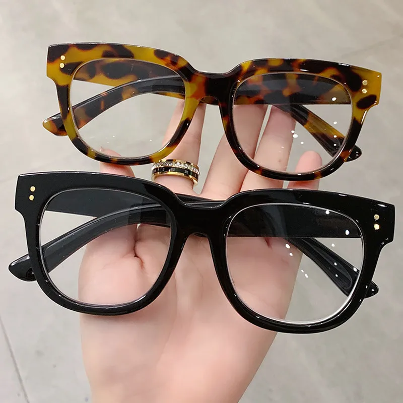 

Big Frame Square Computer Reading Glasses Men Women Anti Blue Light Presbyopia Clear Eyeglasses +1.0 To +4.0 Eye Glasses for Men