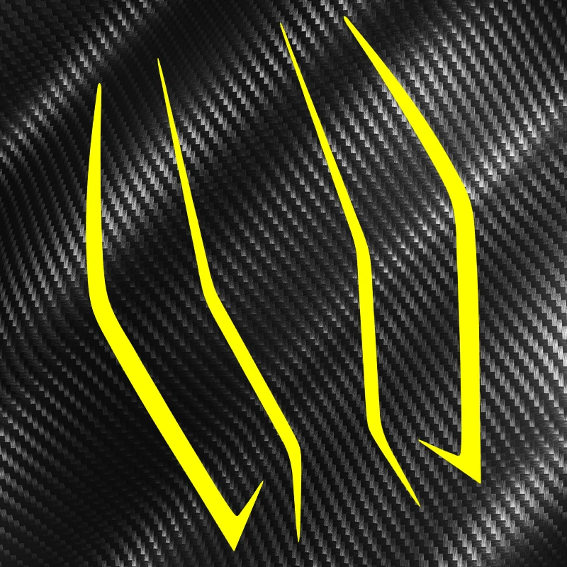 Autocollants De Carénage De Moto Pour Kawasaki NINJA400 H2 H2SX, Décalcomanies Étanches Pour Lumière De Sauna Avant, 4 Pièces/Ensemble