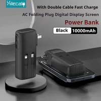 Ultra Thin 22.5W Super Fast Charging Power Bank With Built-in Cables AC Charger 10000mah Portable Charger For iphone 16 Samsung 1