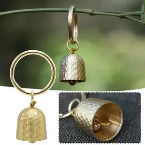 Outdoor Brass Bell Pendant Jewelry Decoration Car Bell Bell Chain Decoration Small Camping Dog R9s3